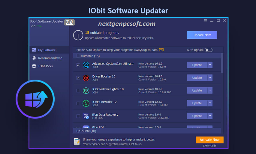 IObit Software Updater Pro Crack IObit Software Updater Pro Crack